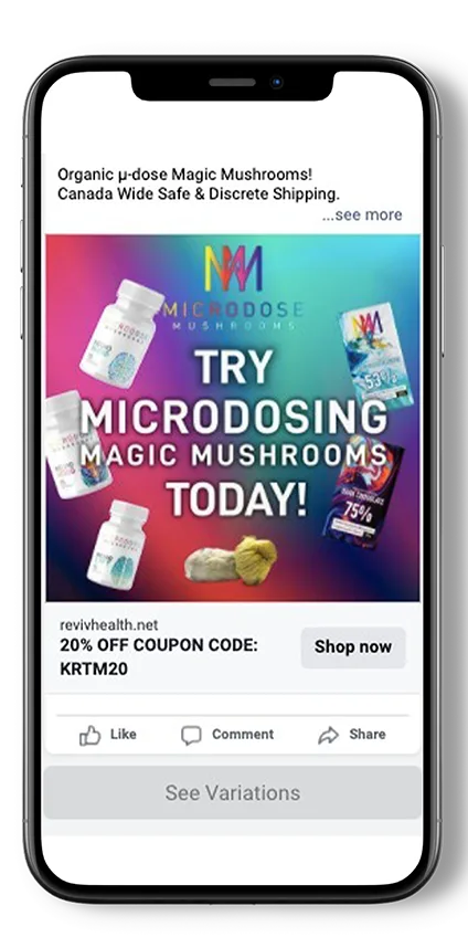 Cloaking Ad of Magic Mushroom