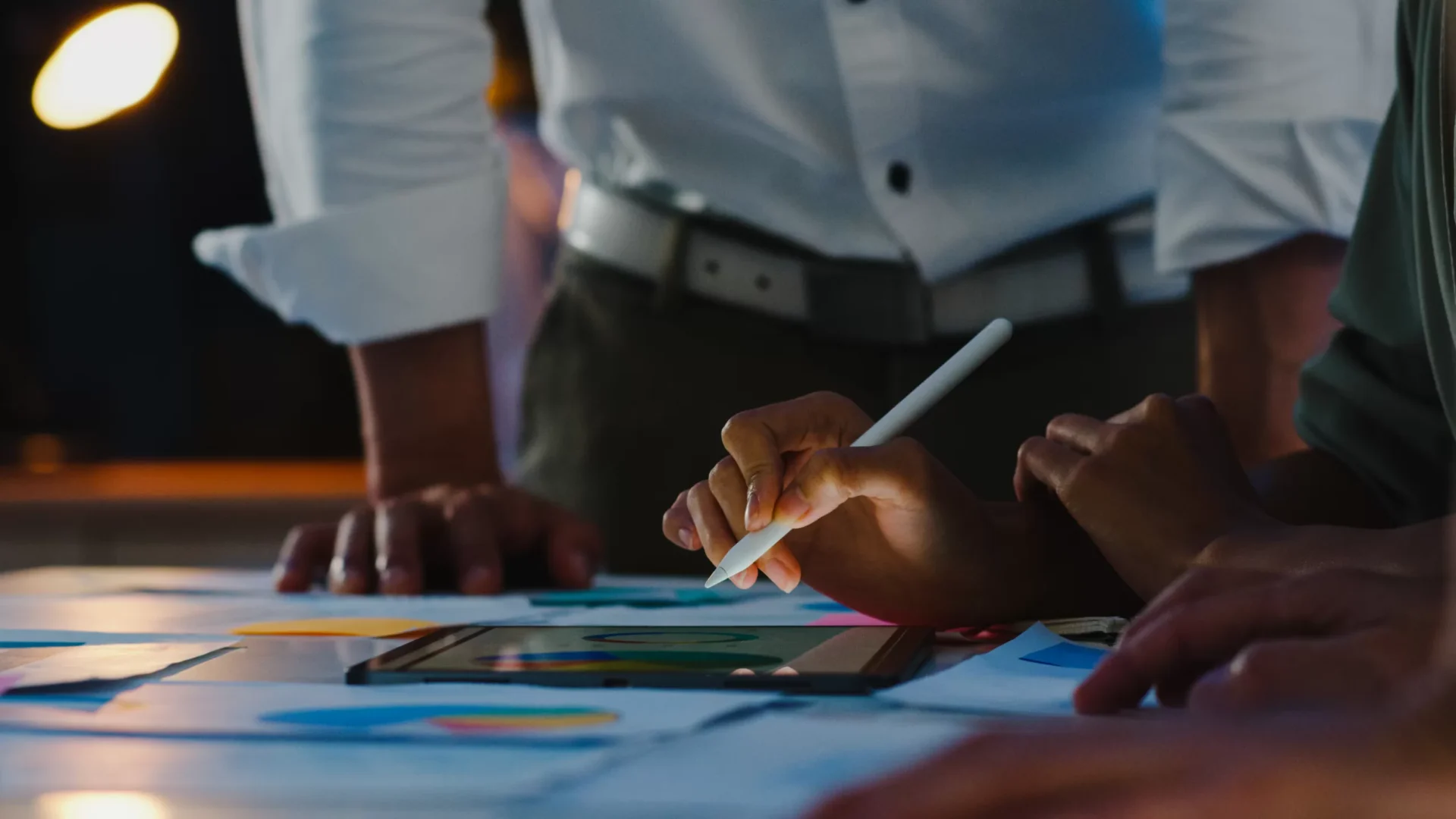 Contact Black Ads Agency team reviewing an ad campaign